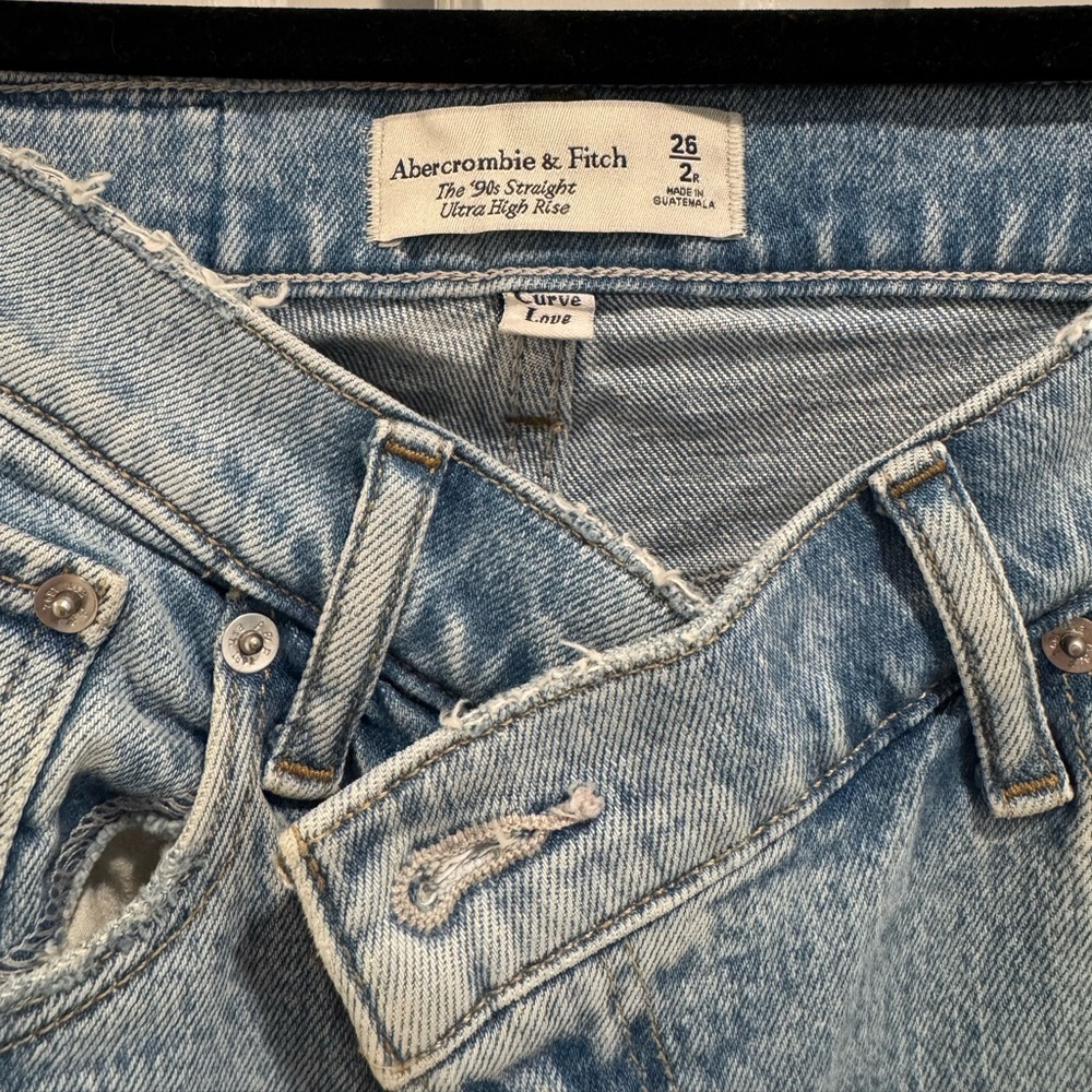 Abercrombie & Fitch criss cross waist jeans